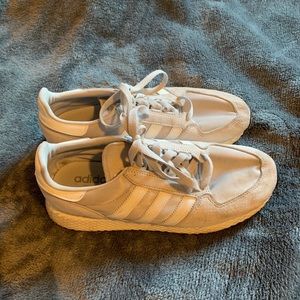 Grey Adidas shoes in size 10